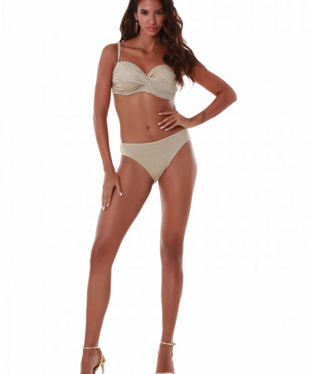 Γυναικείο Μαγιό Strapless D "GOLD NET"Bluepoint 2506020D 40