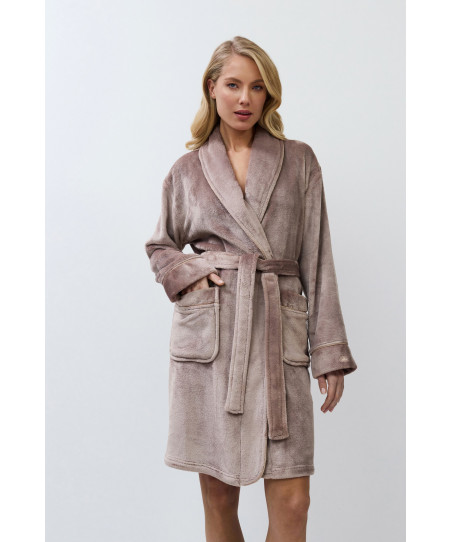 Γυναικεία Ρόμπα Fleece Aruelle Eva Bathrobe choco
