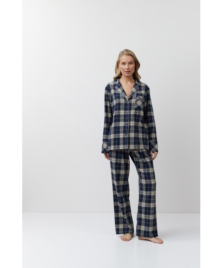 Γυναικεία Πιτζάμα Κουμπωτή Aruelle Laurence pajama Long