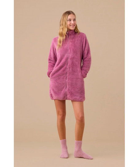 Γυναικεία Ρόμπα Φερμουάρ Fleece Noidinotte GE3006