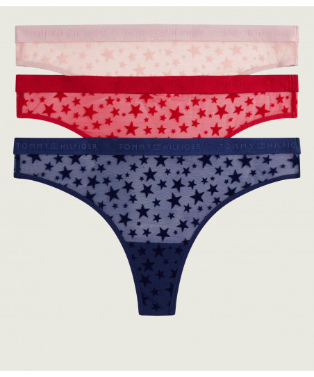 Γυναικεία Εσώρουχα String 3pk Tommy Hilfiger UW0UW06135 0WI