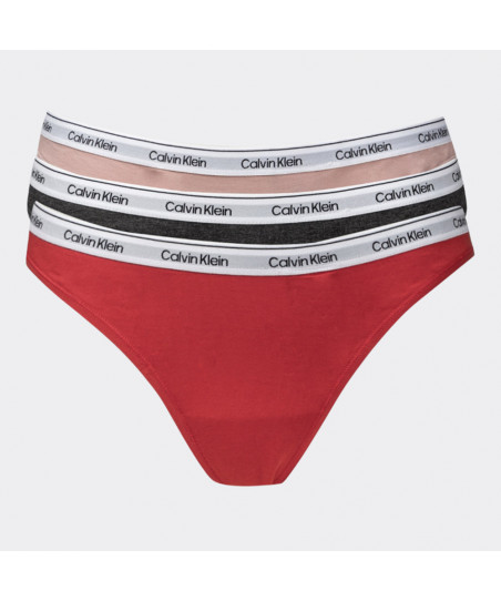 Γυναικεία Εσώρουχα Βαμβακερά String 3pk Calvin Klein QD5209E 31X