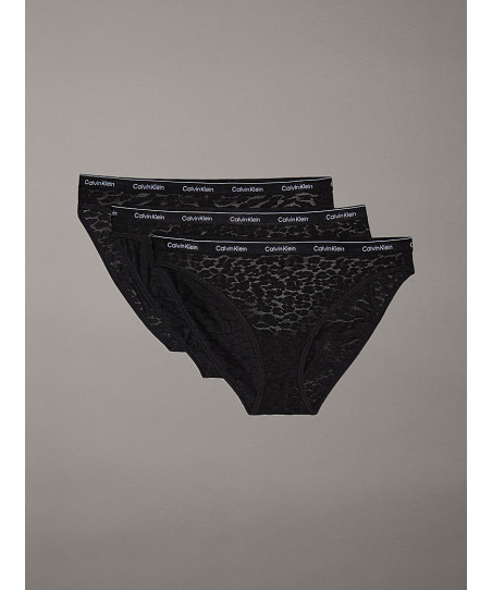 Γυναικεία Εσώρουχα 3pk Σλιπ Ολόκληρο Lace Calvin Klein QD5069E UB1