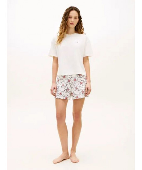 Γυναικεία Πιτζάμα Καλοκαιρινή Κοντό Μανίκι Σορτς Tommy Hilfiger UW0UW05760 0RW
