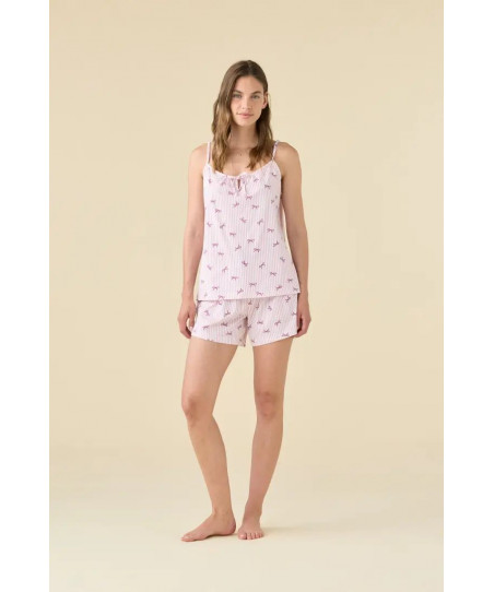 Γυναικείες Πιτζάμες Καλοκαιρινές Βαμβακερές Ραντάκι Noidinotte FA9636