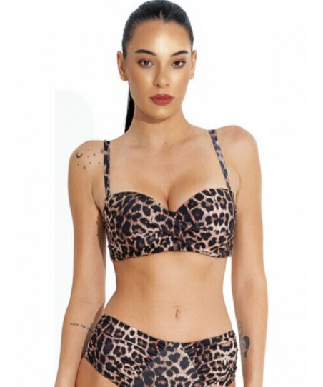 Γυναικείο Μαγιό Strapless Cat Call Bluepoint Animal Print 26066082D 18