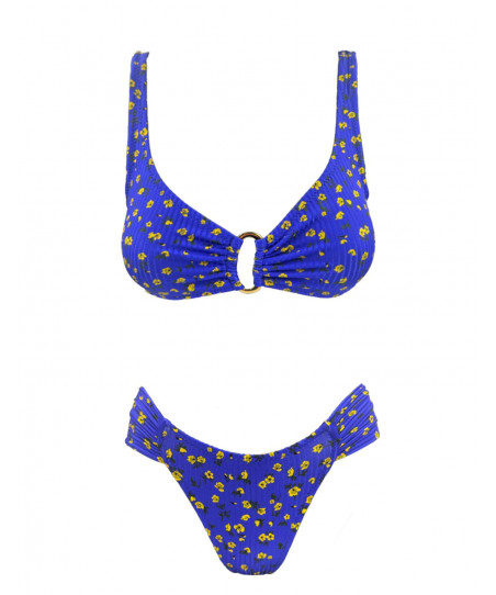Emma Yellow Bloomd Cup D Γυναικεία Μαγιό Bikini