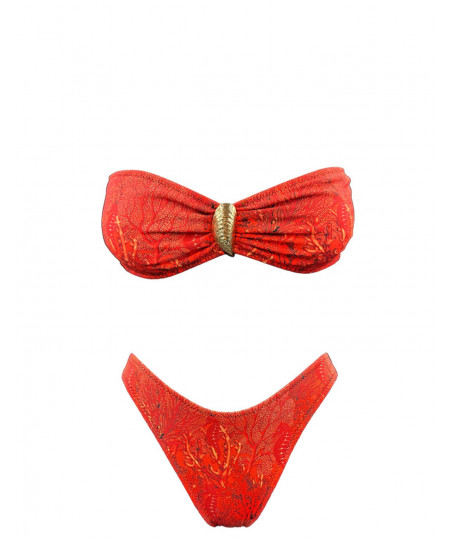 Emma Γυναικείο Μαγιό Coral Reef Strapless Bikini