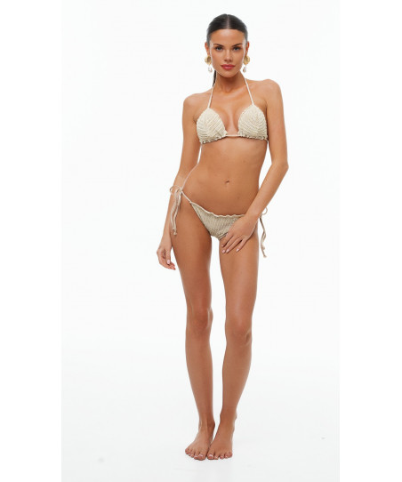 Bluepoint Γυναικεία Μαγιό Bikini Τρίγωνο Magic Cotton Χρυσό 26066031/26065031 40
