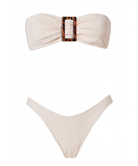 Stefania Fragista Γυναικεία Μαγιό Strapless Odette Seashell Pink SF2690SPT/SF2690SPB