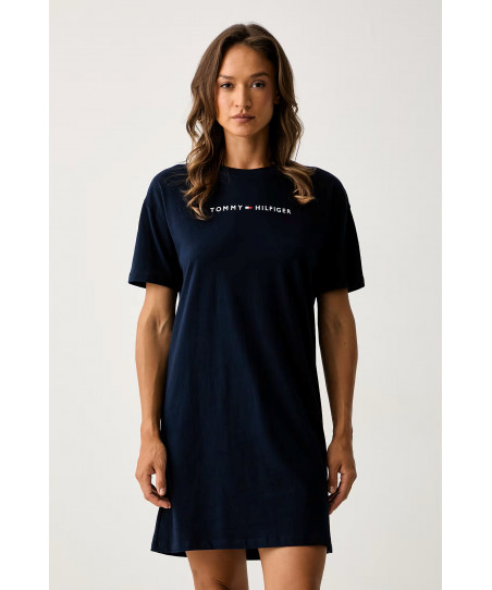 Γυναικείο Νυχτικό Φόρεμα  Σκούρο Μπλε Tommy Hilfiger UW0UW0669 C1G